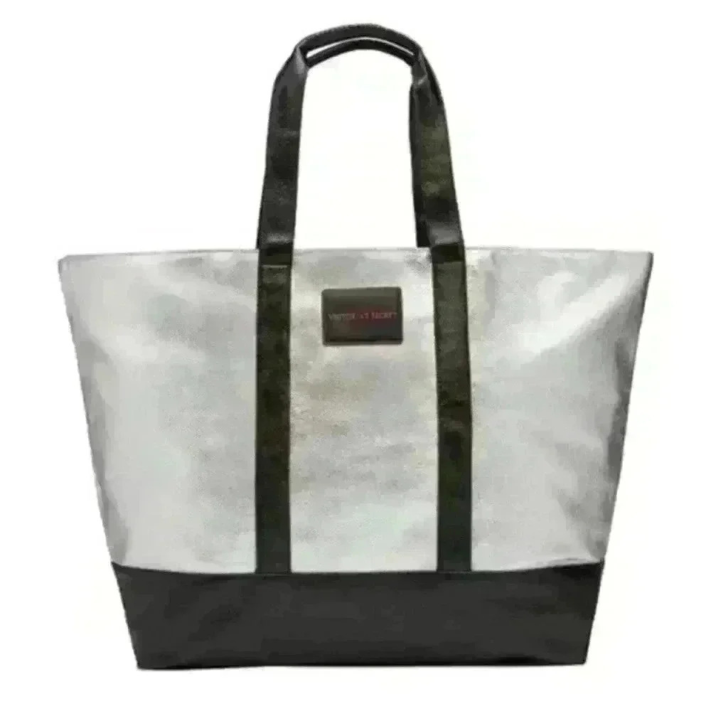 Victoria's Secret Weekender Silver Tote Bag - Picture 1 of 10